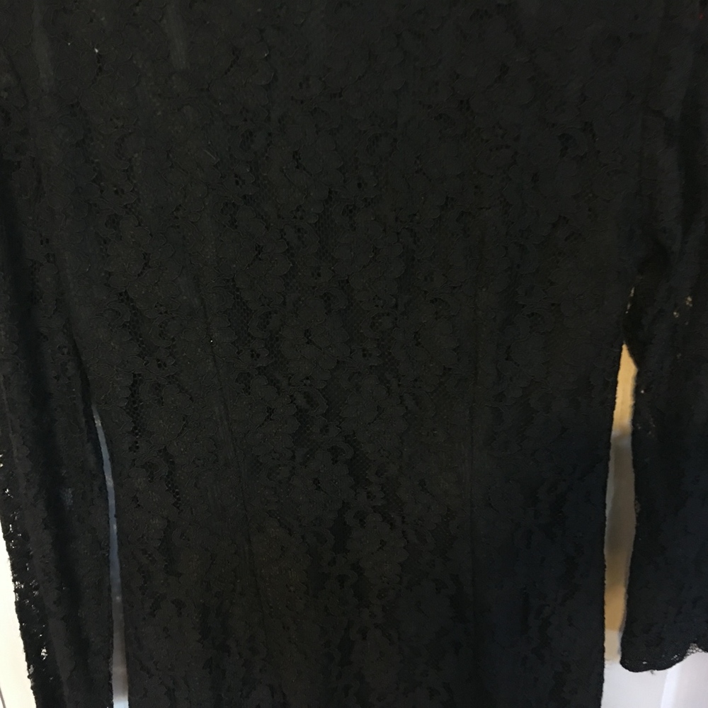 Vintage Sylvia Santos Black Lace Jacket - Picture 8 of 8